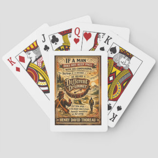 Different Drummer - Thoreau Playing Cards