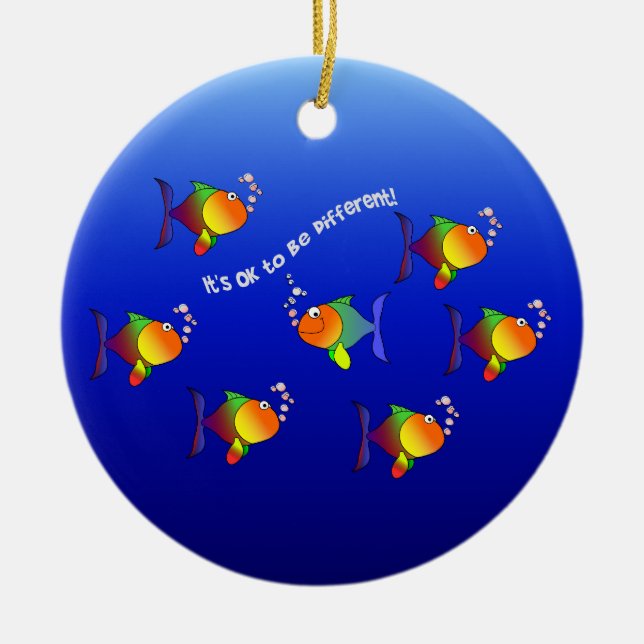 Different Fish ornament - customise! (Front)