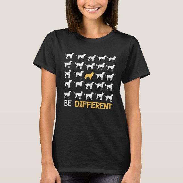 Different Golden Retriever  Dog Holder T-Shirt (Front)