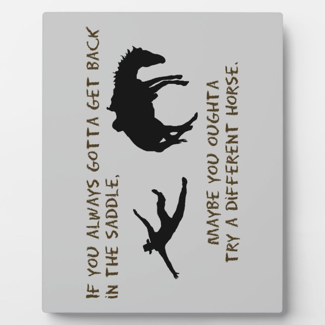 Different Horse Plaque (Front)