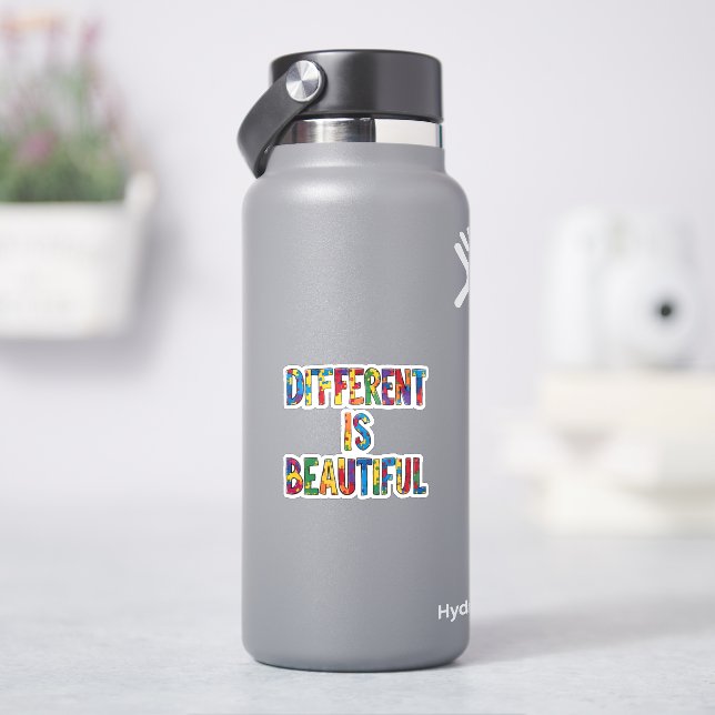 Different Is Beautiful - Autism Awareness  (HydroFlask)
