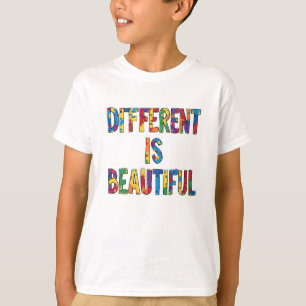 Different Is Beautiful - Autism Awareness T-Shirt