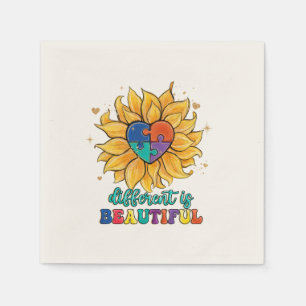 Different is Beautiful Autism Napkin