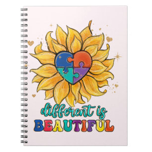 Different is Beautiful Autism Notebook