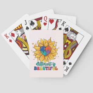 Different is Beautiful Autism Playing Cards