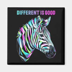 Different Is Good Rare Disease Awareness Zebra Magnet