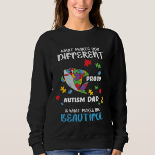 Different Is What Make You Beautiful Proud Autism Sweatshirt