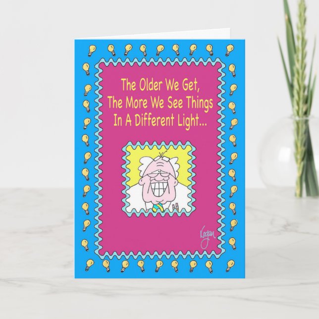 DIFFERENT LIGHT Birthday Card (Front)