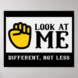 DIFFERENT, NOT LESS sign language awareness       