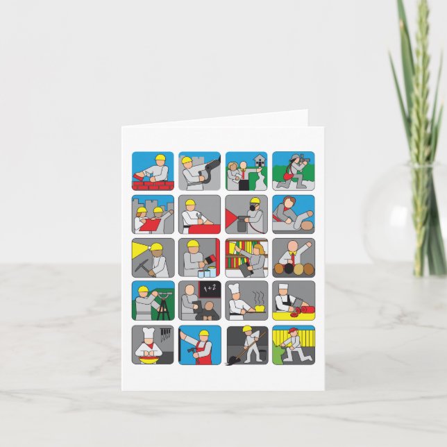 Different Occupations Card (Front)