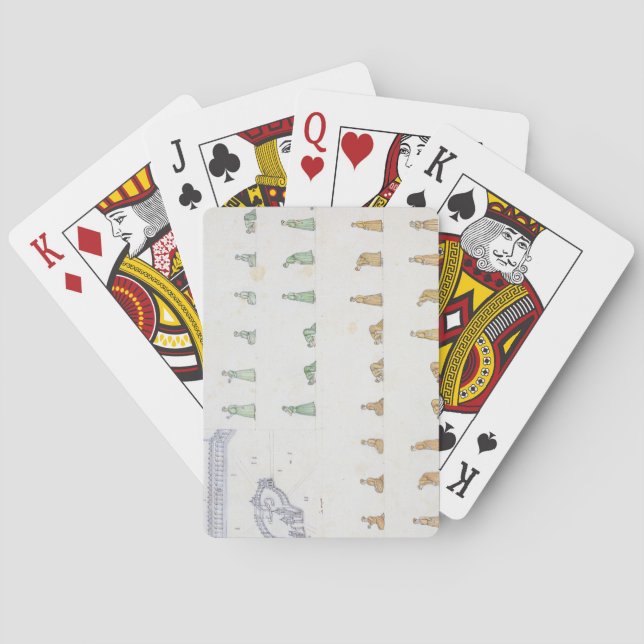 Different positions of the Body during Prayer from Playing Cards (Back)