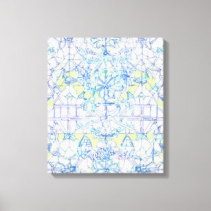 Different Shapes Modern Colourful Wrapped Art Canv Canvas Print