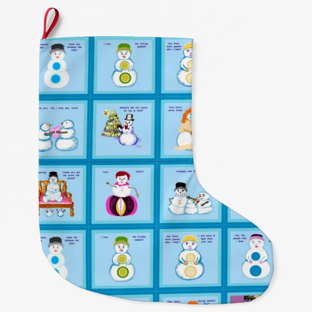 Different Strokes, Different Snow Folks stocking (Front)