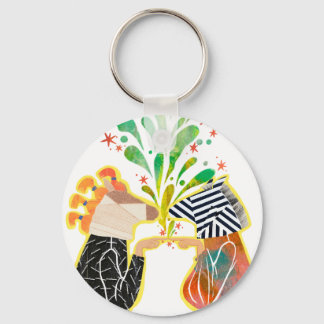 Different & Together Colourful Character Key Ring