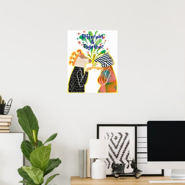Different & Together Pride Poster – Unity Art Prin (Home Office)