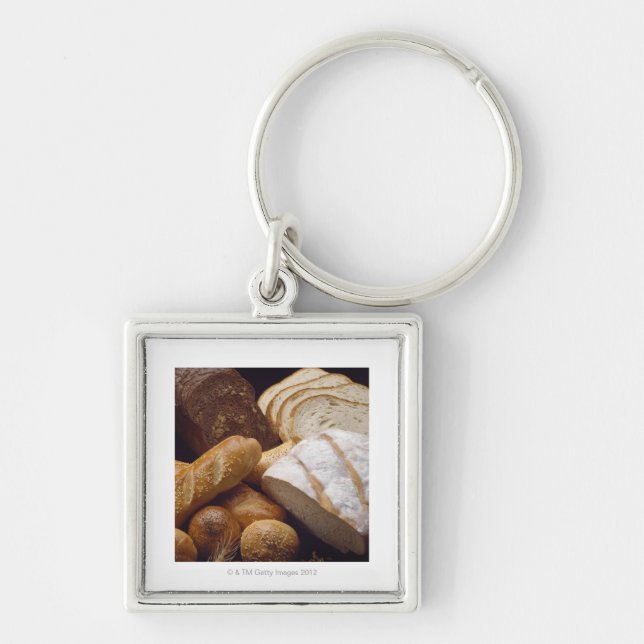 Different types of artisan bread key ring (Front)