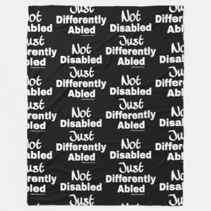 Differently Abled Fleece Blanket
