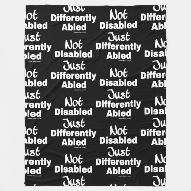 Differently Abled Fleece Blanket (Front)