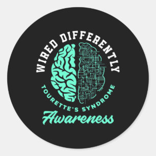 Differently Tourette's Syndrome Tourette Syndrome Classic Round Sticker