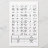 Difficult Giant Word Search Puzzle PC Parts Theme