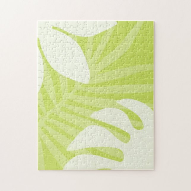 Difficult Green Love Bird Tropical Puzzle (Vertical)