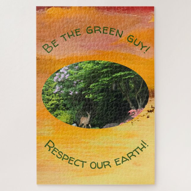 Difficult Puzzle: Be The Green Guy Jigsaw Puzzle (Vertical)