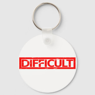 Difficult Stamp Key Ring
