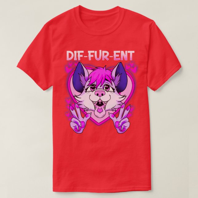 DifFurEnt I Fandom I Furries Cosplay 2 T-Shirt (Design Front)