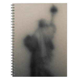 Diffused image of the Statue of Liberty Spiral Notebook