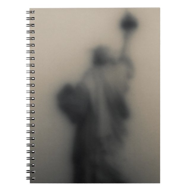 Diffused image of the Statue of Liberty Spiral Notebook (Front)
