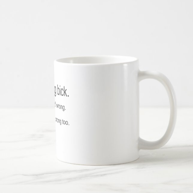dig bick coffee mug (Right)