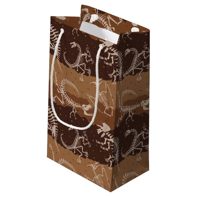 Dig Dino Dig Small Gift Bag (Back Angled)