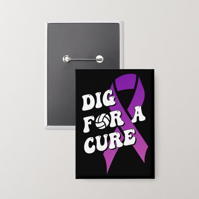 Dig For A Cure, Breast Cancer Awareness Volleyball (Front/Back)