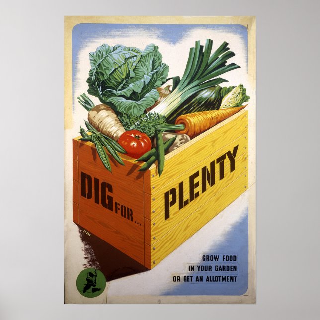 Dig For Plenty - Fruit and Veg Poster (Front)