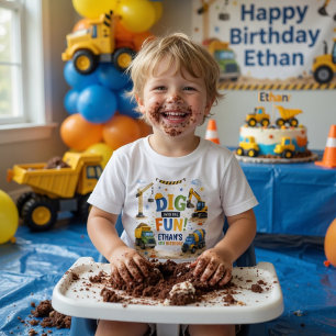 Dig Into The Fun Construction Birthday Toddler T-Shirt