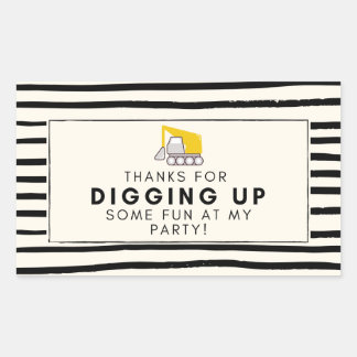 DIG IT! Party Favour Sticker
