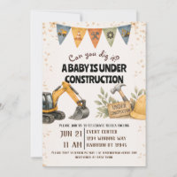 Dig It Under Construction Baby Shower