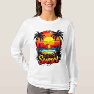 Dig the Sunset Volleyball tee – Perfect for fans