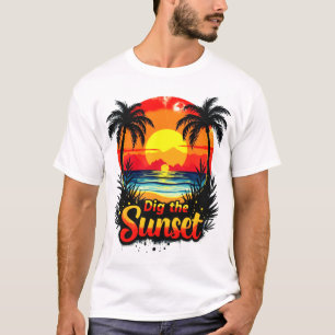 Dig the Sunset Volleyball tee – Perfect for fans