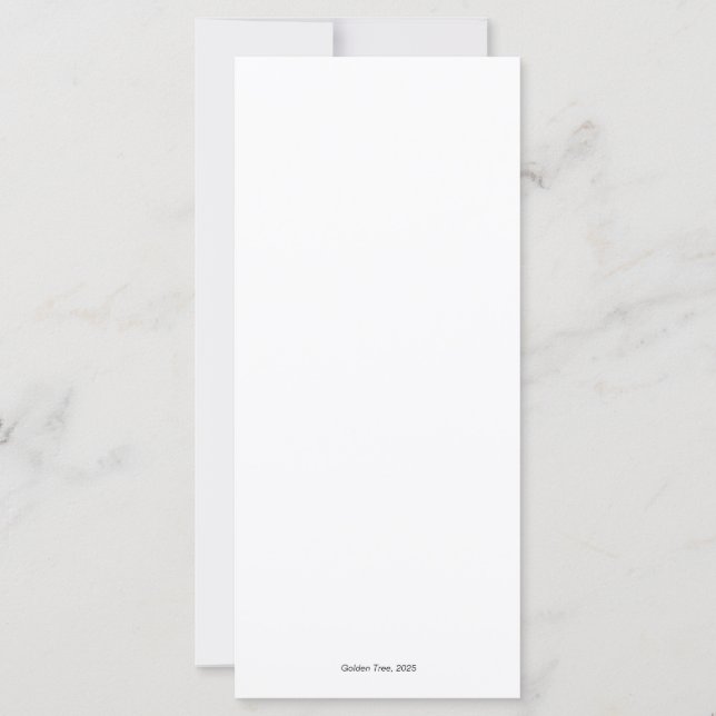 DigAI Golden Jubilee Golden Tree Card (Back)