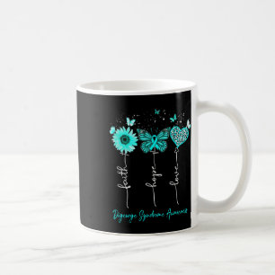 Digeorge Syndrome Awareness Faith Hope Leopard Sun Coffee Mug