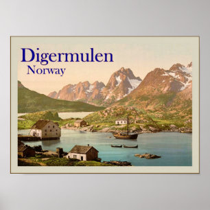 Digermulen ~ Norway ~ Vintage Travel Poster
