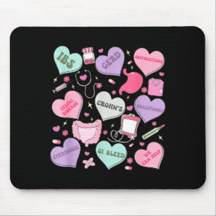 Digestive Divas Gastroenterology Nurse Valentine E Mouse Pad