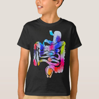 Digestive System Gastrointestinal Tract Watercolor T-Shirt