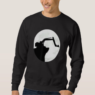 Digger Driver Excavator Guide Digger Driving Sweatshirt
