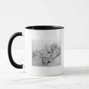 Digging a well in Lower Bedford Place, London Mug