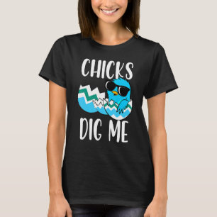 Digging Chicks Happy Easter Day T-Shirt