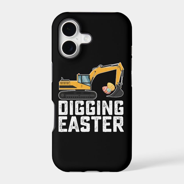 Digging Easter Excavator Egg Hunt Funny (Back)