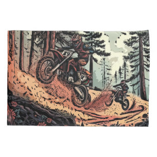 Digging Up Dirt - Dirt Bike Racers Pillowcase