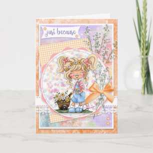 Digi Doodles Just Because Greeting Card